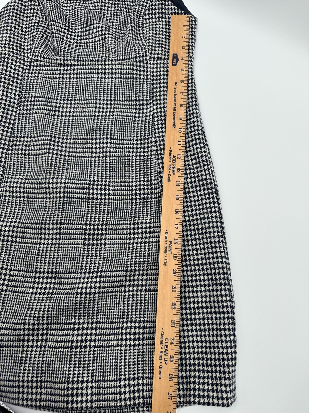 Boden British Tweed Wool Dress 6R Houndstooth Plaid Sheath Preppy Office 1455 - Picture 7 of 10
